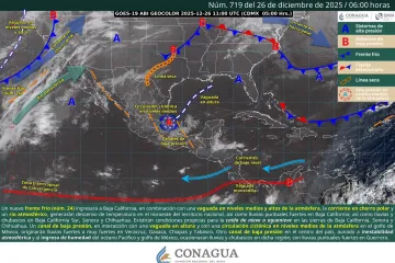 Pronostican ambiente frío y probabilidad de lluvias en Oaxaca