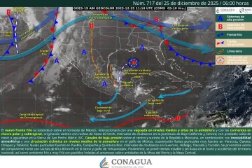 Este jueves persistirán lluvias y nieblas en Oaxaca