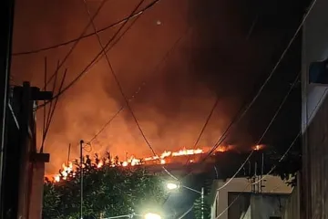 Pirotecnia genera incendio en cerro del Crestón