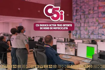 Apoya C5i Oaxaca en el aseguramiento de dos personas por presunto intento de robo de motocicleta