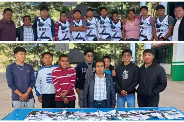 Obsequia Fundación Nino, uniformes a jóvenes deportistas