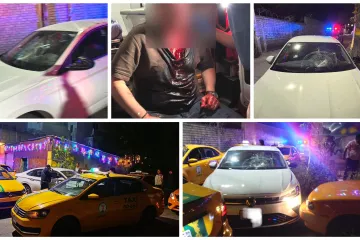 Evidencian a taxista monta choque