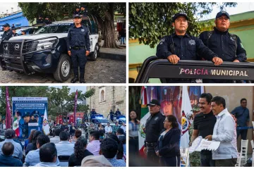 Municipio de Oaxaca de Juárez refuerza la seguridad con entrega de patrullas