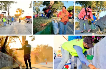 Tequio fortalece la limpieza y el trabajo vecinal en la colonia Arboleda