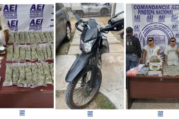 Durante cateos en Pinotepa Nacional, aseguran: drogas y detienen a dos personas por narcomenudeo¨