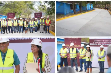 En Arrazola, entrega  Nancy Benitez pavimento que se traduce en calidad de vida