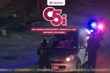 Recupera C5i Oaxaca vehículo con reporte de robo mediante alertamiento Repuve