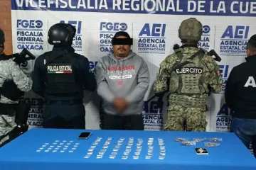 Lo detienen en flagrancia y asegura dosis de cristal y mariguana en San Juan Bautista Valle Nacional