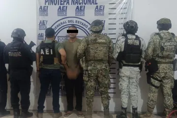 Lo detienen por doble homicidio cometido en Santiago Pinotepa Nacional
