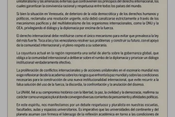 Posicionamiento de la UNAM sobre tema de Venezuela 