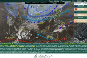 Persisten lluvias, bajas temperaturas y vientos por frente frío 29 en Oaxaca 