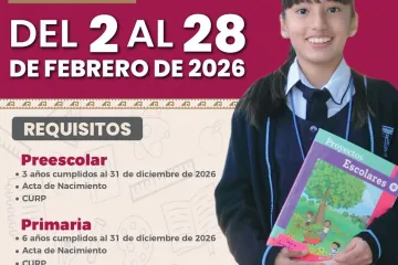 Reinscripciones de educación básica para ciclo escolar 2026-2027 serán del 2 al 28 de febrero: IEEPO