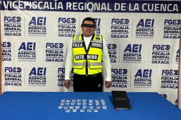 Fiscalía de Oaxaca despliega operativo en punto de venta de cristal y ejecuta orden de cateo
