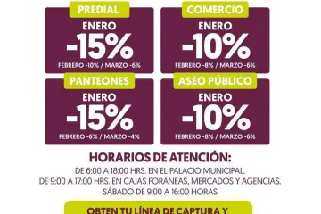 Continúan vigentes los descuentos en el pago del predial en Oaxaca de Juárez