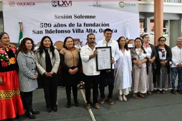 Congreso de Oaxaca realiza Sesión Solemne por conmemoración del 500 aniversario de la fundación del municipio de San Ildefonso Villa Alta