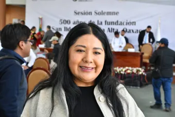 Reconoce diputada Tania Caballero Navarro a San Ildefonso Villa Alta por sus 500 años de historia