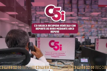 Con tecnología, C5i Oaxaca recupera vehículo con reporte de robo