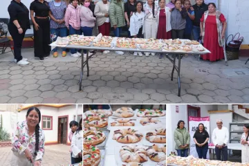 Mujeres xoxeñas participan en Taller de Elaboración de Rosca de Reyes
