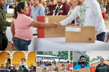 Entrega IEEPO equipo tecnológico a 360 escuelas del Istmo de Tehuantepec y Sierra de Juárez 