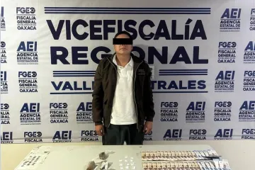 Catean punto de narcomenudeo, detienen a una persona, aseguran drogas y dinero en efectivo en Valles Centrales