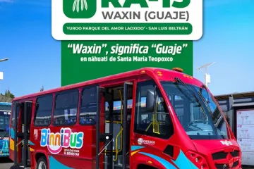 Pone en marcha Gobierno de Oaxaca nueva ruta de BinniBus RA-13 “Waxin” Parque del Amor-San Luis Beltrán