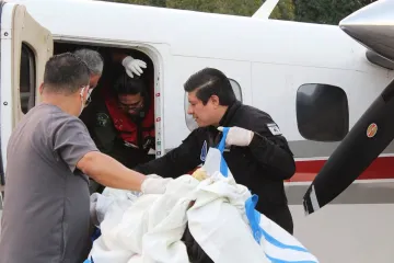 Traslado aéreo de emergencia por quemaduras en Tuxtepec