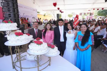Se dan el "sí" más de 100 parejas en las Bodas Colectivas 2026 en Xoxocotlán