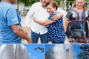 Celebra Nino Morales, que esté listo el primero de cuatro pozos de agua en Salina Cruz