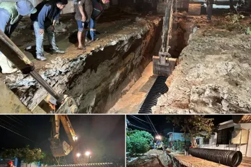 Gobierno juchiteco refuerza atención al drenaje en la 8va. Sección