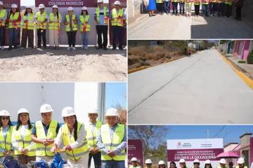 Entrega Nancy Benítez cinco obras para mejorar el abasto de agua, la salud y la movilidad 
