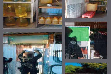 En cateo, FGR asegura más de 200 litros de hidrocarburos en Soledad Etla 