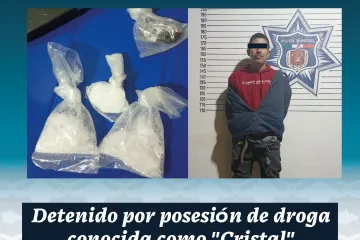 Detiene Policía Estatal a masculino en posesión de presuntas drogas en Miahuatlán de Porfirio Díaz