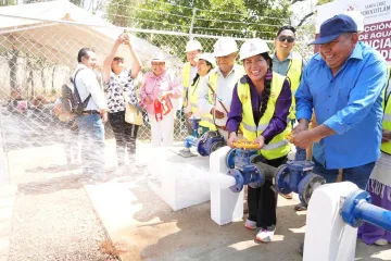 Más agua para Xoxocotlán; entrega Nancy Benítez pozo profundo en San Isidro Monjas