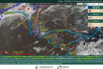Prevén lluvias, tormentas eléctricas y oleaje elevado para este martes en Oaxaca