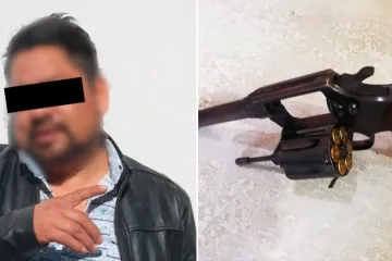 Muy cerca del Mercado de Abasto fue detenido un hombre con arma de fuego