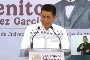 Encabeza Sheinbaum y Salomón Jara 220 aniversario del natalicio de Benito Juárez 