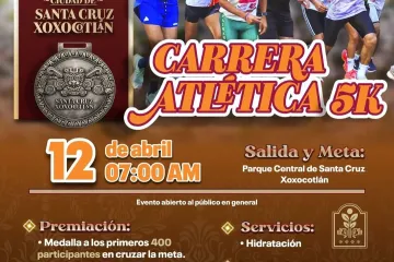 Invita Xoxocotlán a Carrera Atlética 5K en el marco de su primer aniversario