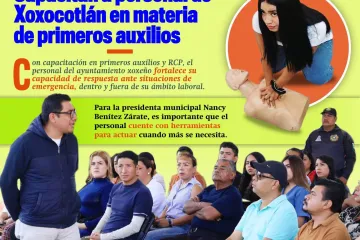 Xoxocotlán fortalece la capacitación de su personal en primeros auxilios