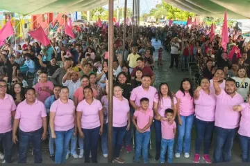 POSICIONAMIENTO DE JUAN  ANDRES LÓPEZ PADILLA E INTEGRANTES DE LA PLANILLA ROSA DE SAN JOSÉ DEL PROGRESO, OCOTLAN, OAXACA.