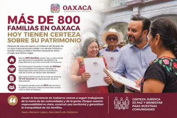 Entregan más de 800 títulos de propiedad en Oaxaca