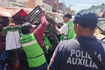 Realizan operativo "Calle libre y segura" en calle de Las Casas