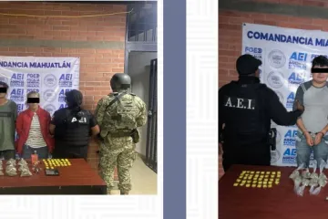 Ejecuta FGEO tres cateos en Miahuatlán de Porfirio Díaz; aseguran drogas, armas de fuego y detienen a tres personas