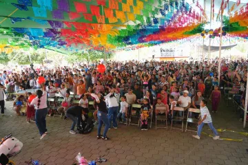Más de 6 mil infancias cantan y bailan en el Festival de la Niñez de Xoxocotlán