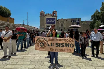 Municipio de Oaxaca de Juárez participa en el Primer Simulacro Nacional 2026