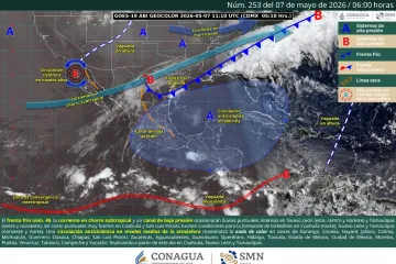 Este jueves persistirá ambiente muy caluroso con lluvias aisladas y actividad eléctrica en Oaxaca