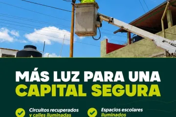 Más luz para una capital más segura