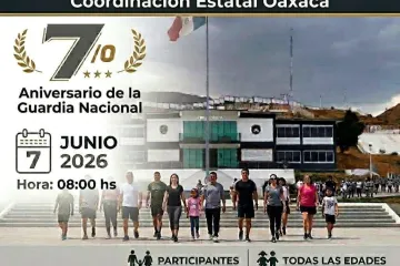 La Guardia Nacional invita a caminata familiar por su 7º aniversario en Oaxaca