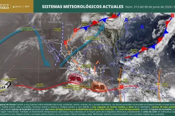 Se espera ambiente inestable con lluvias de intensidad variable en Oaxaca 