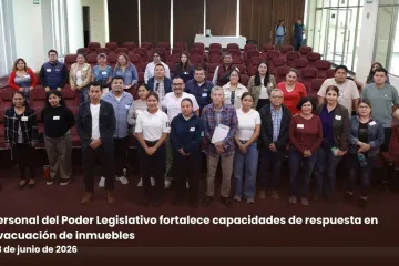 Personal del Poder Legislativo fortalece capacidades de respuesta en evacuación de inmuebles