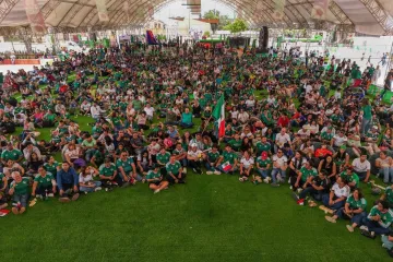 Vibra Parque Primavera Oaxaqueña con grito de ¡Goool!; Un éxito la transmisión de partido inaugural del Mundial 2026